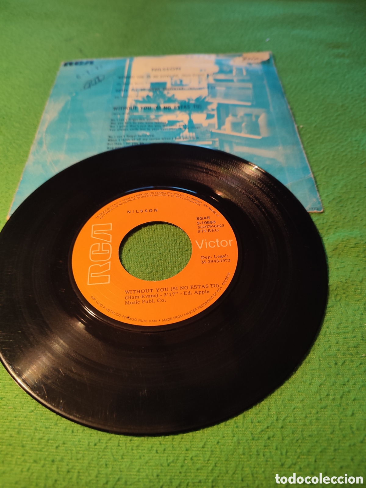 Discos de vinilo: Nilsson - Without you single 1972 - Foto 2