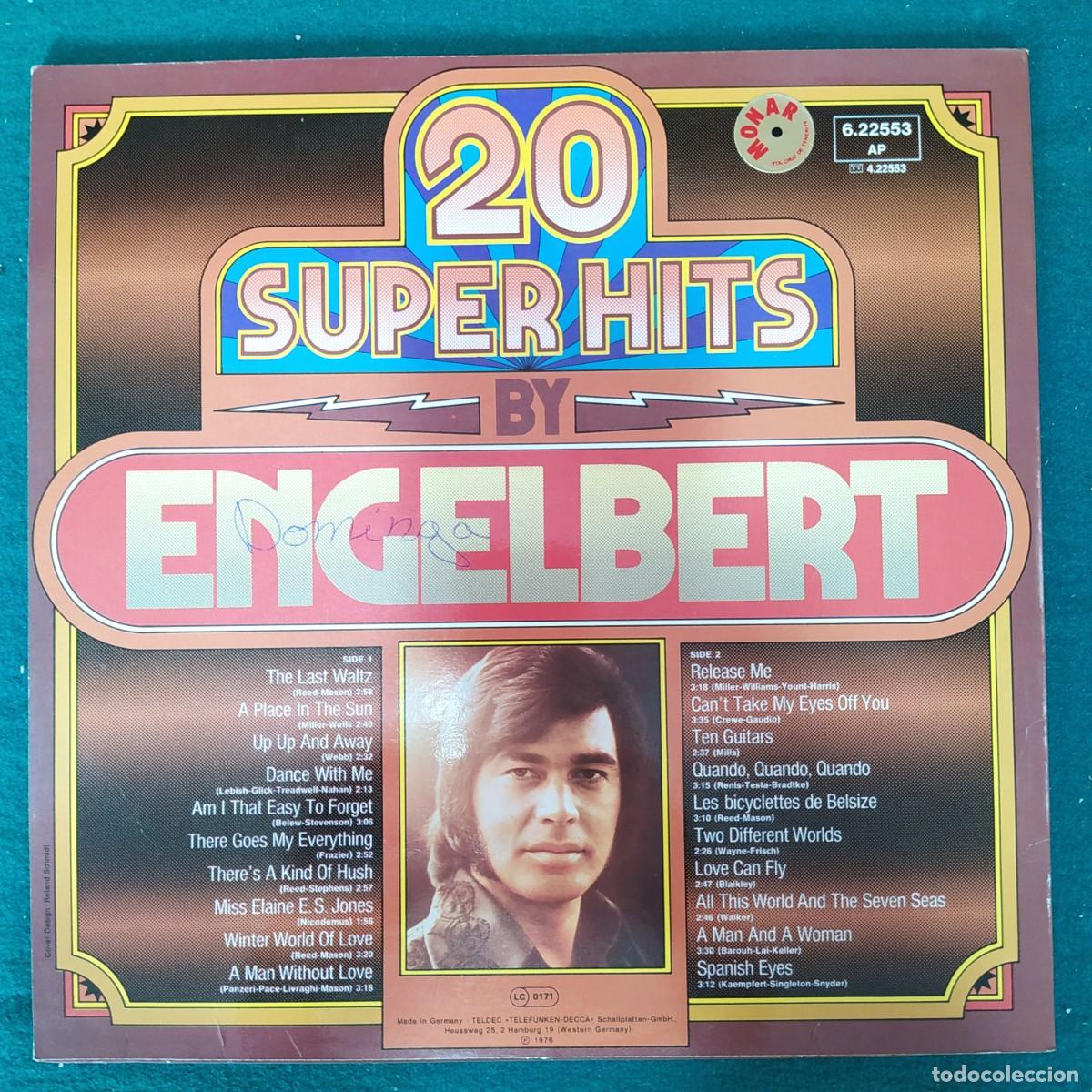 Discos de vinilo: Engelbert Humperdinck &ndash; 20 Super Hits By Engelbert - Foto 2
