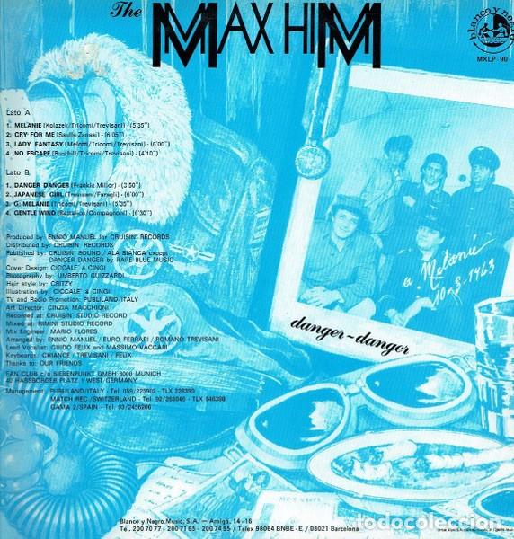 Discos de vinilo: The Max Him &ndash; Danger Danger - Italo-Disco - Foto 2
