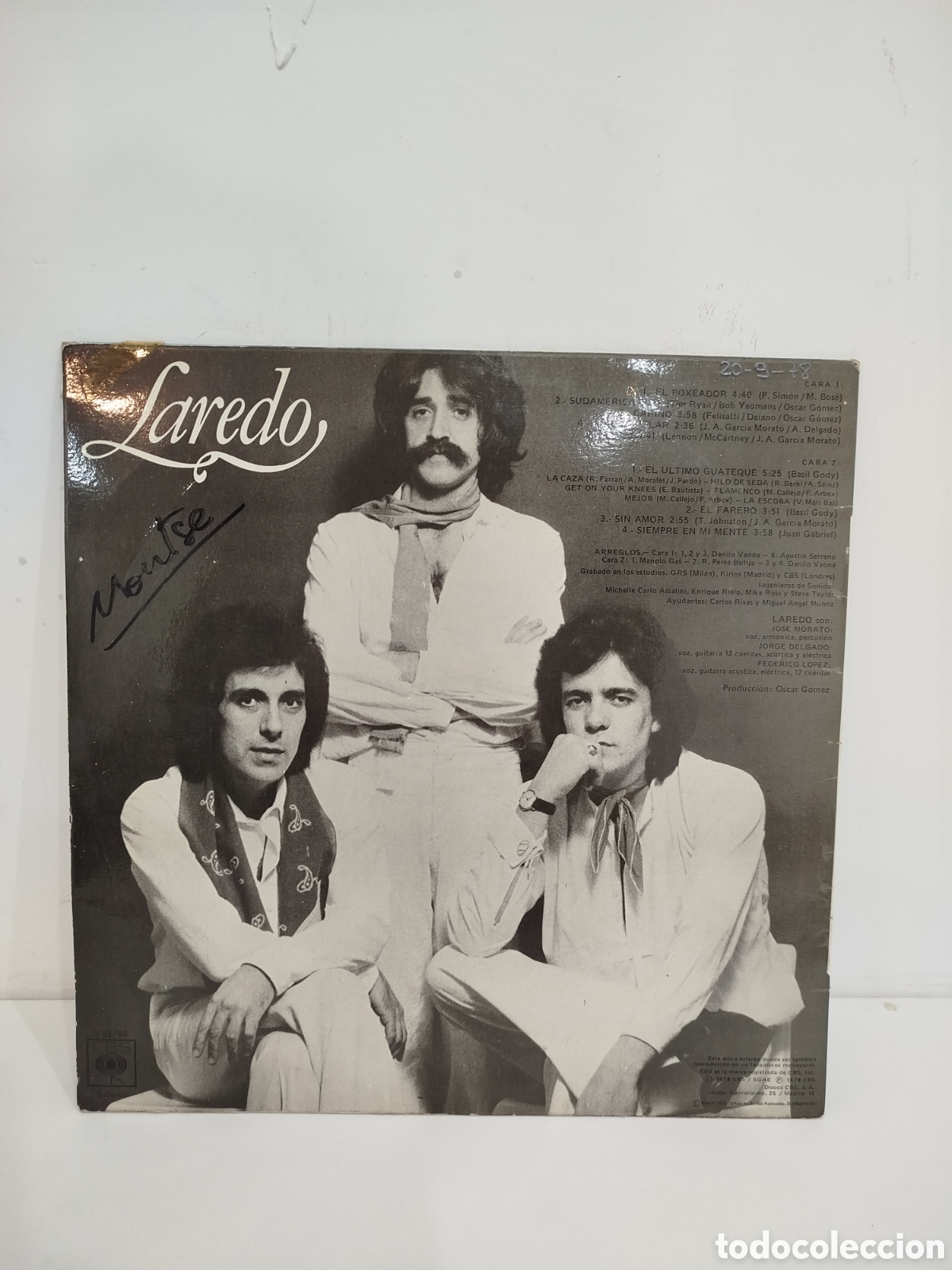 Discos de vinilo: LAREDO (LP) EL ULTIMO GUATEQUE A&Ntilde;O 1978 - Foto 3