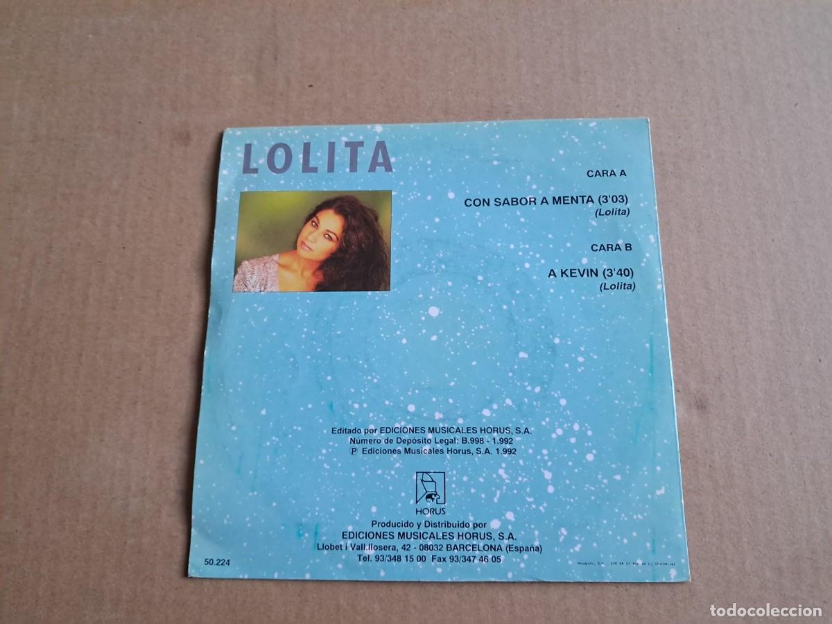 Discos de vinilo: LOLITA - CON SABOR A MENTA SINGLE 1992 - Foto 3