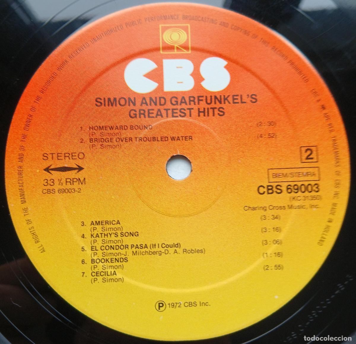 Discos de vinilo: Simon & Garfunkel - Greatest Hits (Columbia, 1972) - Foto 4
