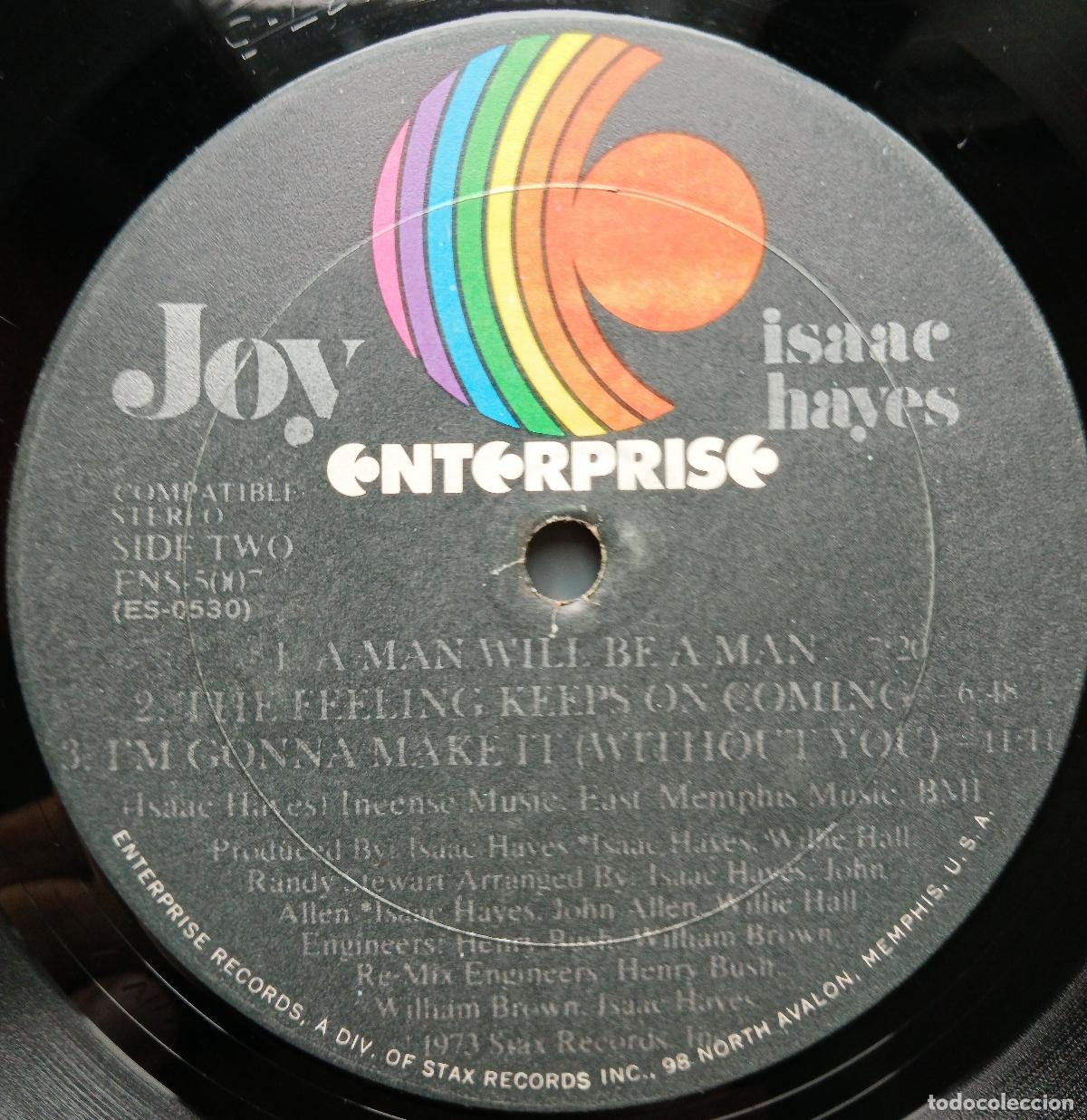 Discos de vinilo: Isaac Hayes - Joy (Enterprise, 1973) - Foto 4