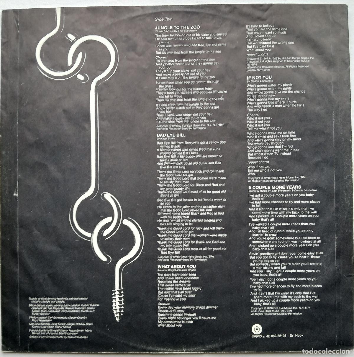 Discos de vinilo: Dr. Hook - A Little Bit More (Capitol, 1976) - Foto 4