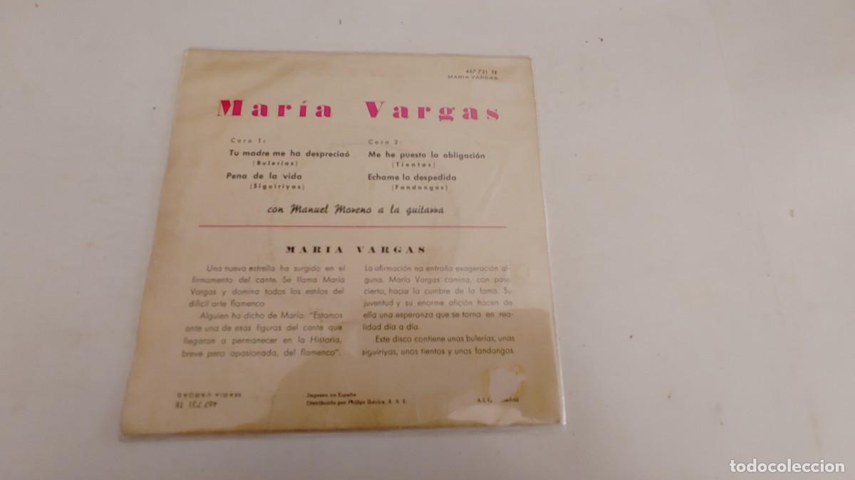 Discos de vinilo: MARIA VARGAS-EP BULERIAS +3 - Foto 2