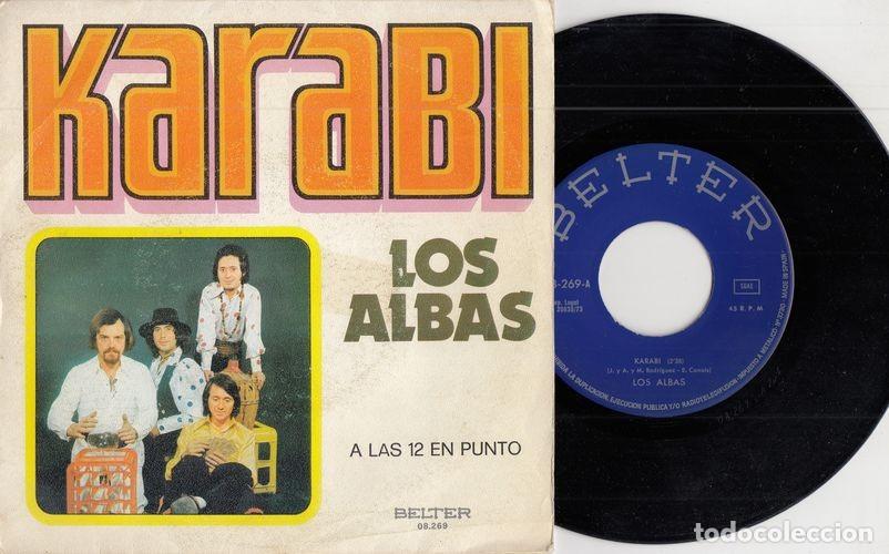 Discos de vinilo: LOS ALBAS - KARABI - SINGLE DE VINILO - C-15 - Foto 1