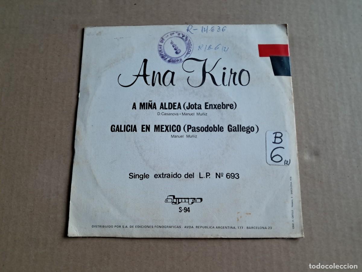 Discos de vinilo: ANA KIRO - A MI&Ntilde;A ALDEA SINGLE 1978 - Foto 3