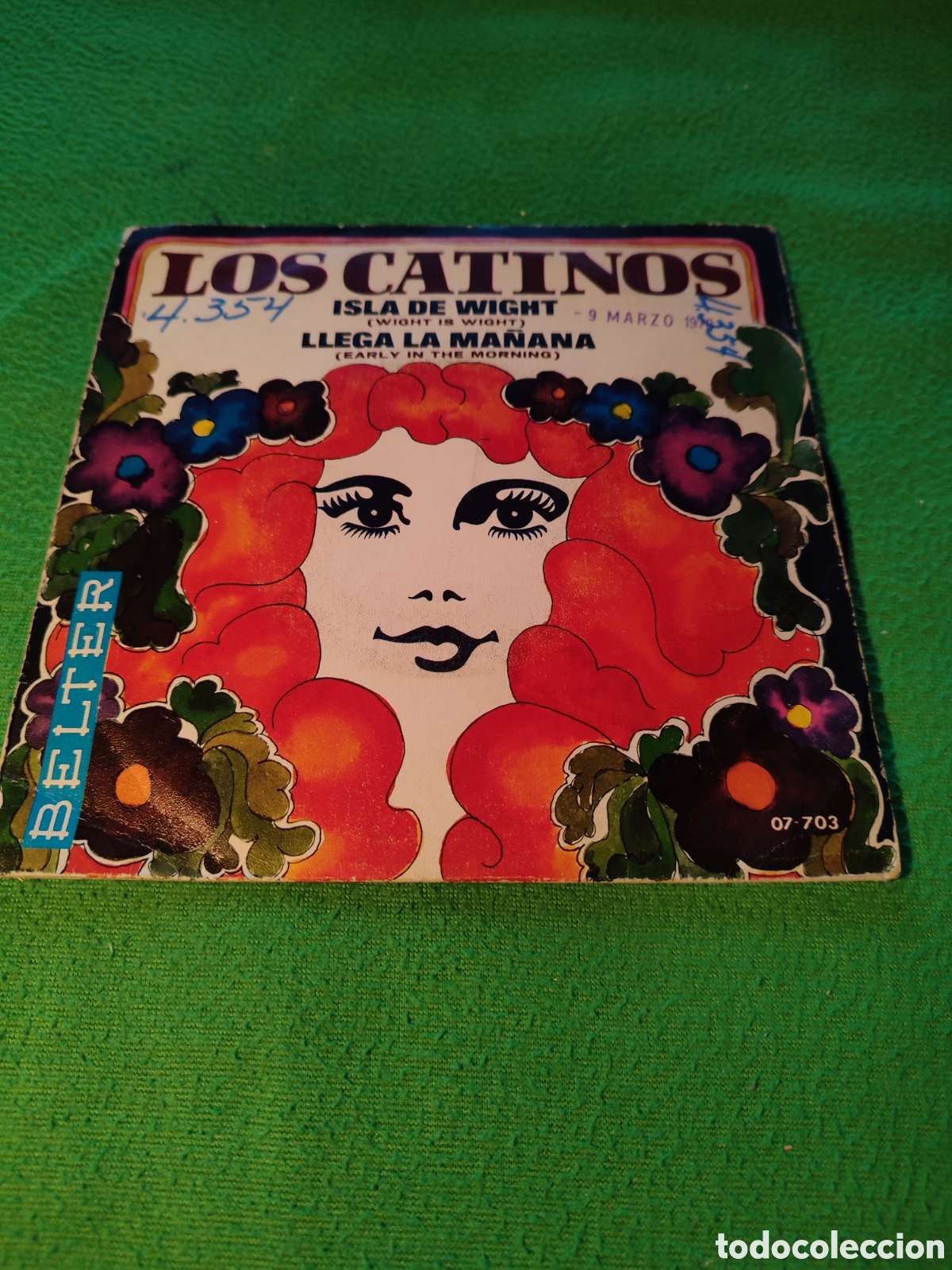 Discos de vinilo: Los Catinos - Isla de Wight single 1970 - Foto 1