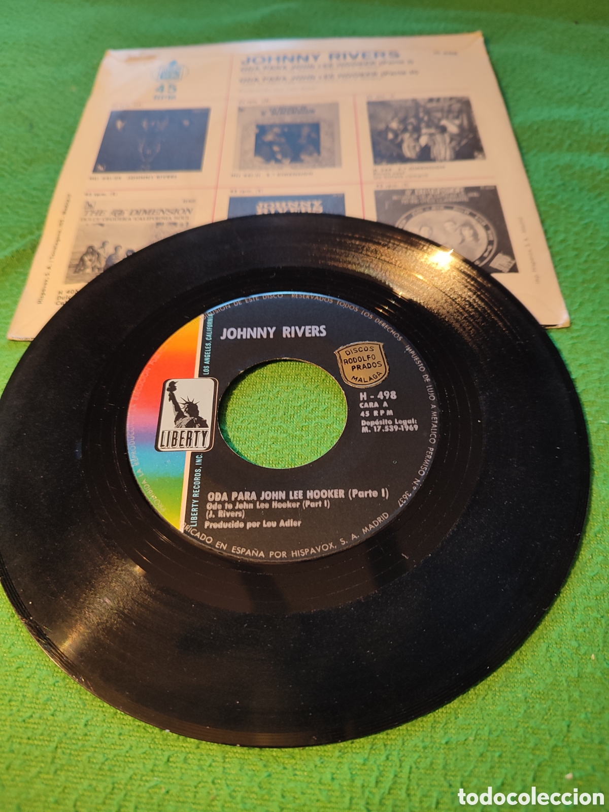 Discos de vinilo: Johnny Rivers - Oda para John Lee Hooker - Foto 2