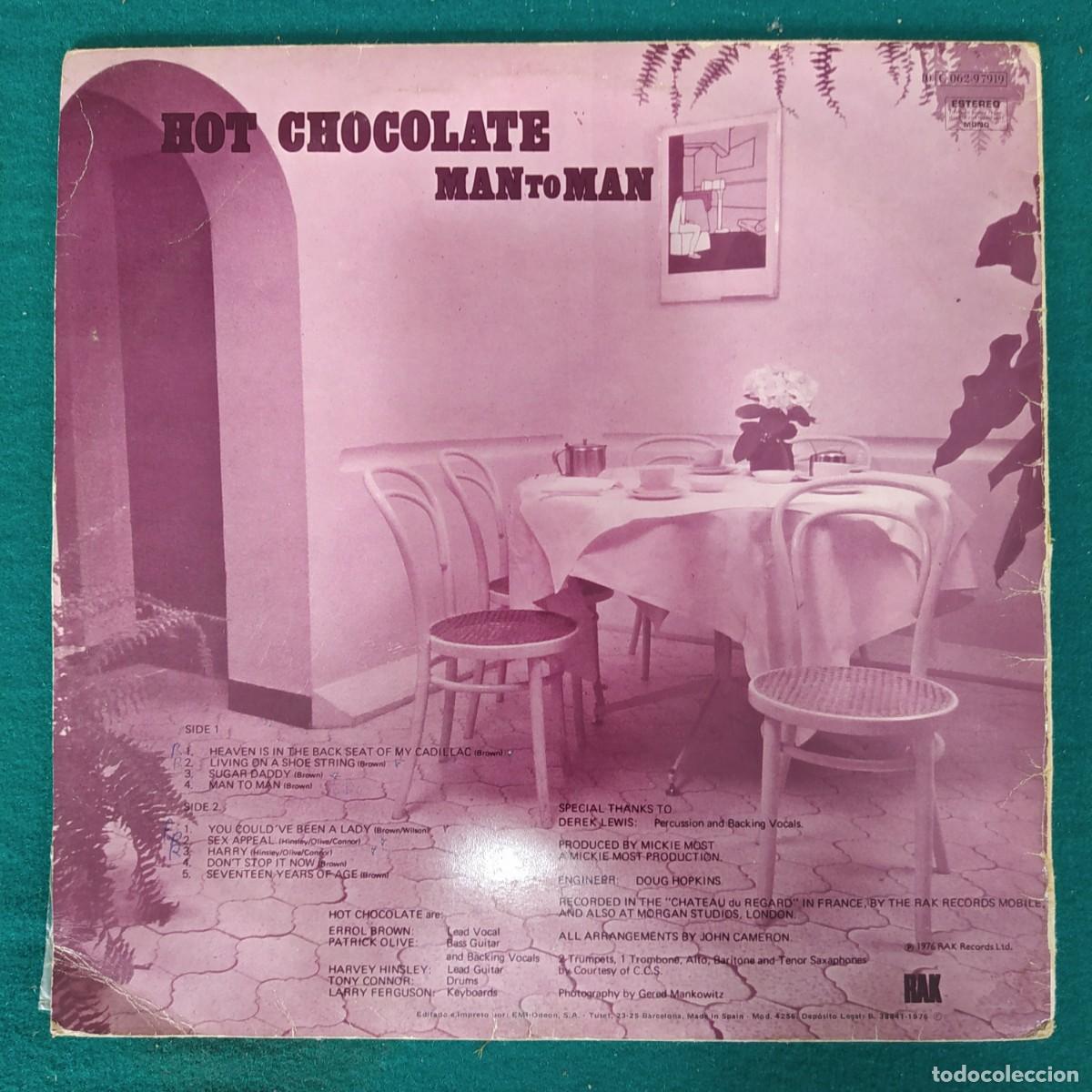 Discos de vinilo: Hot Chocolate &ndash; Man To Man - Foto 2