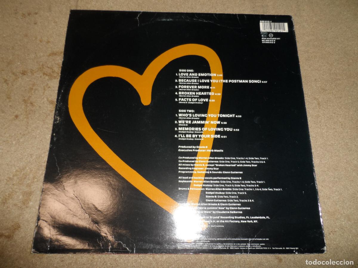 Discos de vinilo: Stevie B &lrm;&ndash; Love & Emotion - Foto 2