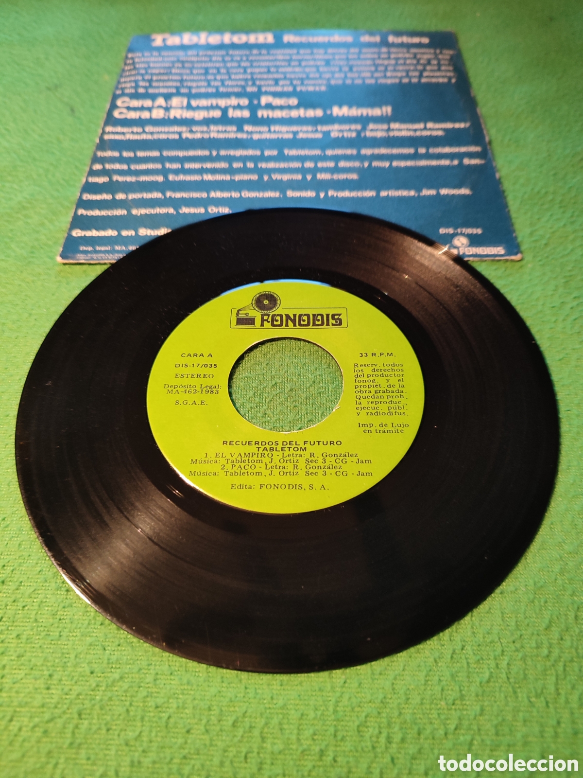 Discos de vinilo: Tabletom - El vampiro + 3 Edici&oacute;n 1983 - Foto 2