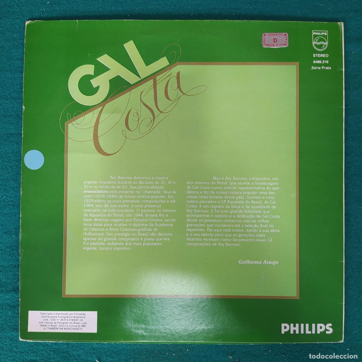 Discos de vinilo: Gal Costa &ndash; Aquarela Do Brasil - Foto 2