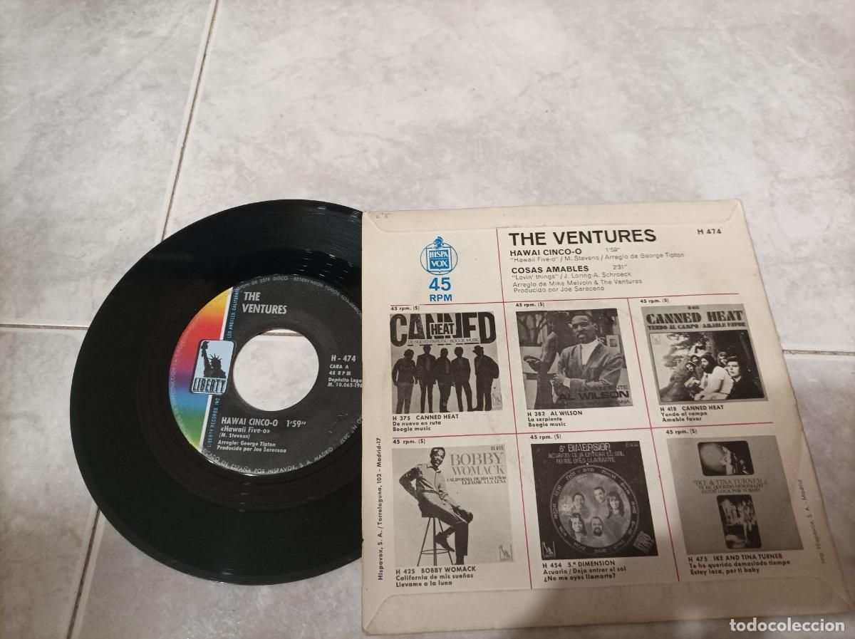 Discos de vinilo: The Ventures single Hawaii 5-0 - Foto 2