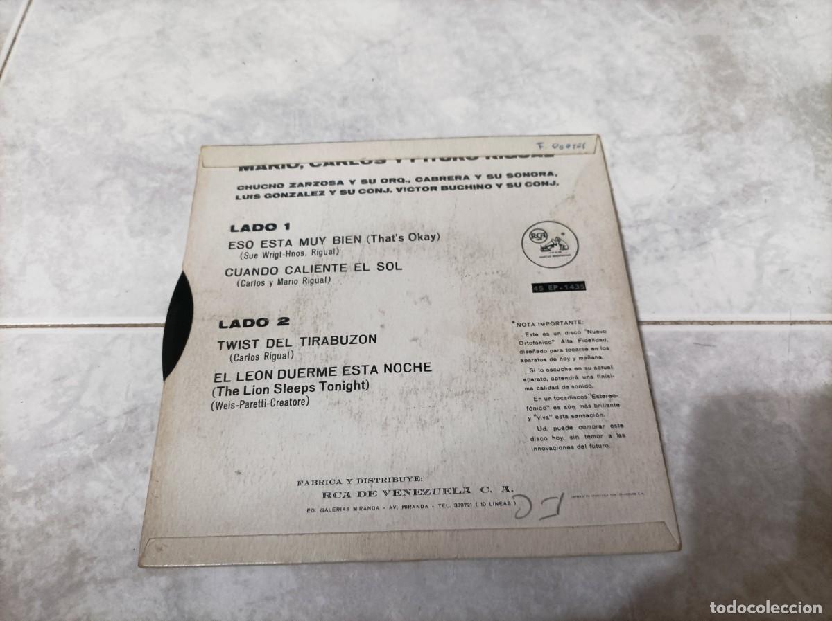 Discos de vinilo: Hermanos Rigual ep -Venezuela- - Foto 2