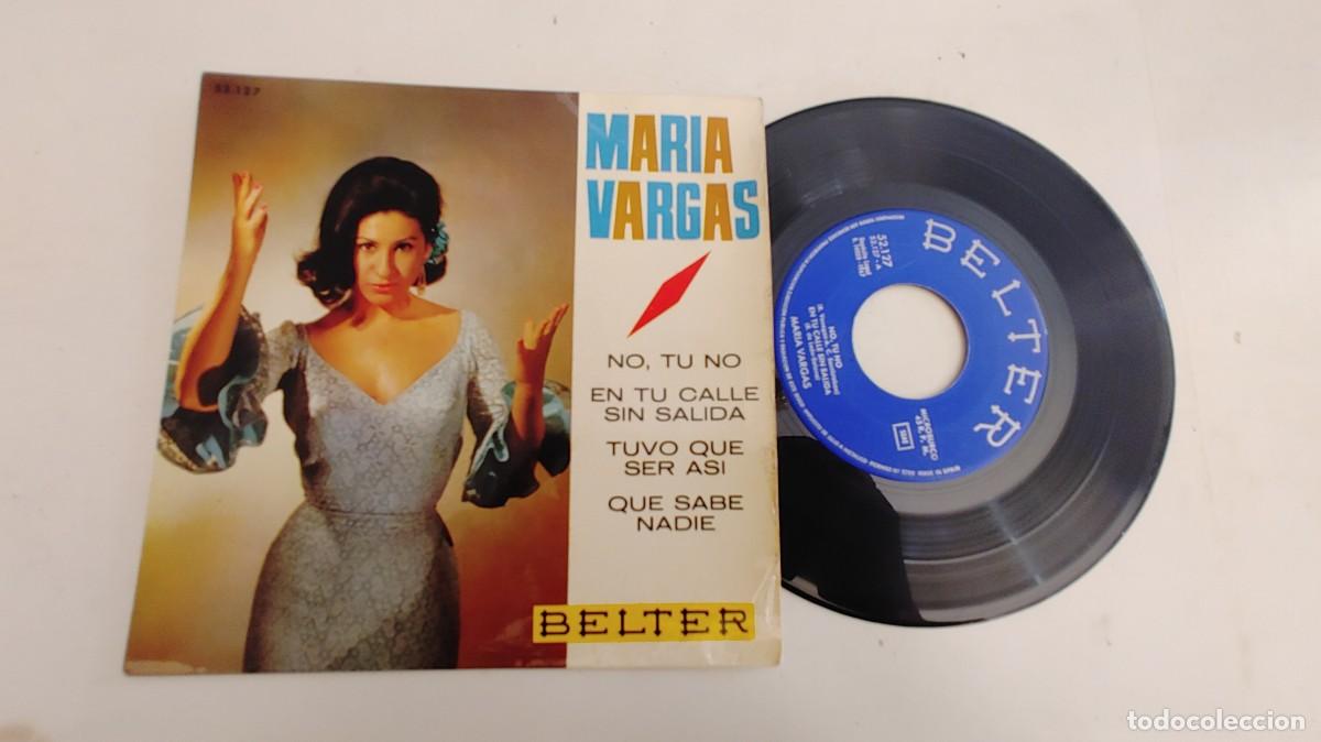 Discos de vinilo: MARIA VARGAS-EP NO TU NO +3 - Foto 1
