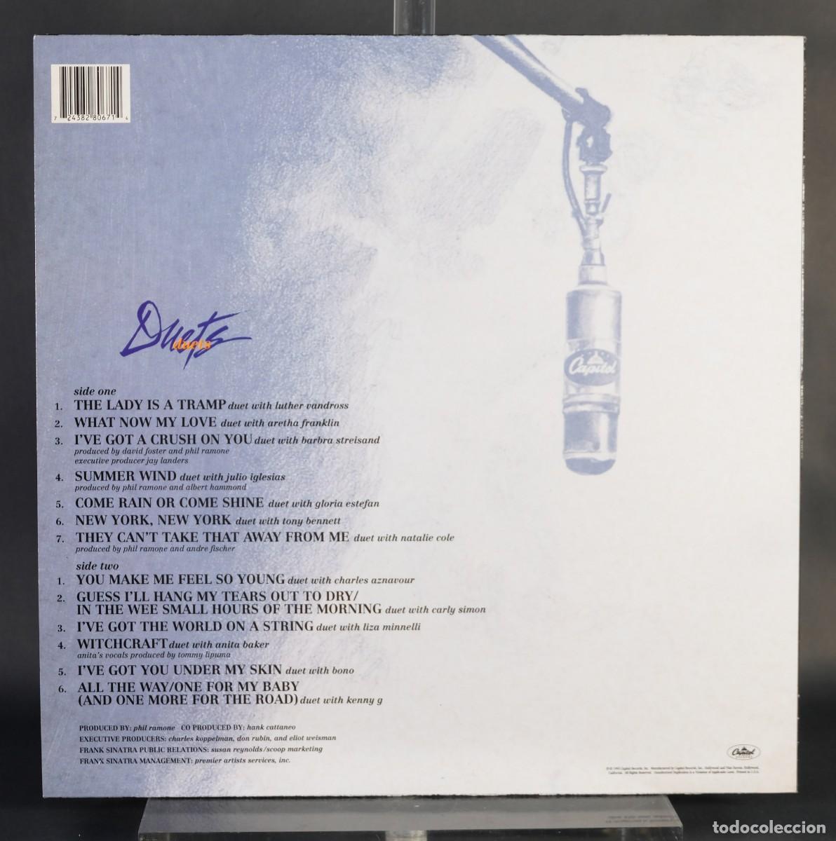 Discos de vinilo: LP Frank Sinatra duets - Capitol Records 1993 - Foto 2