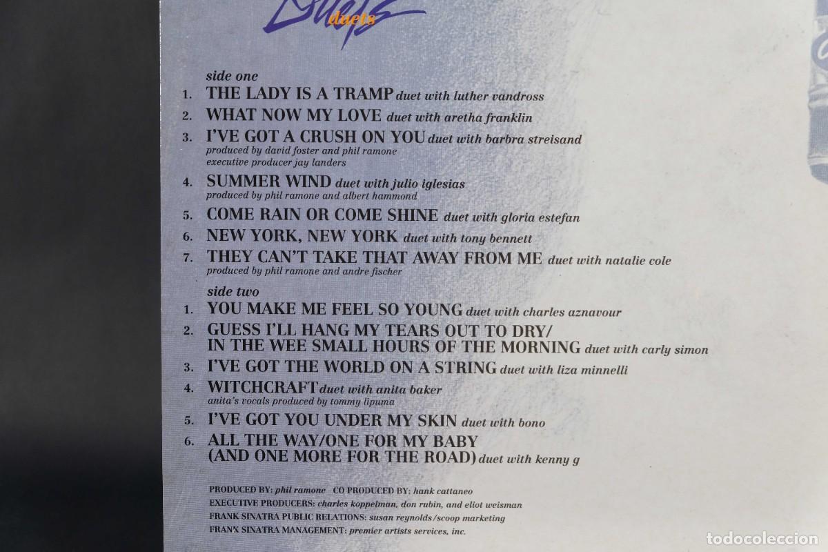 Discos de vinilo: LP Frank Sinatra duets - Capitol Records 1993 - Foto 3