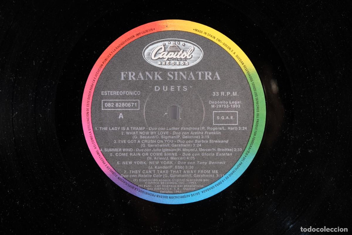 Discos de vinilo: LP Frank Sinatra duets - Capitol Records 1993 - Foto 5