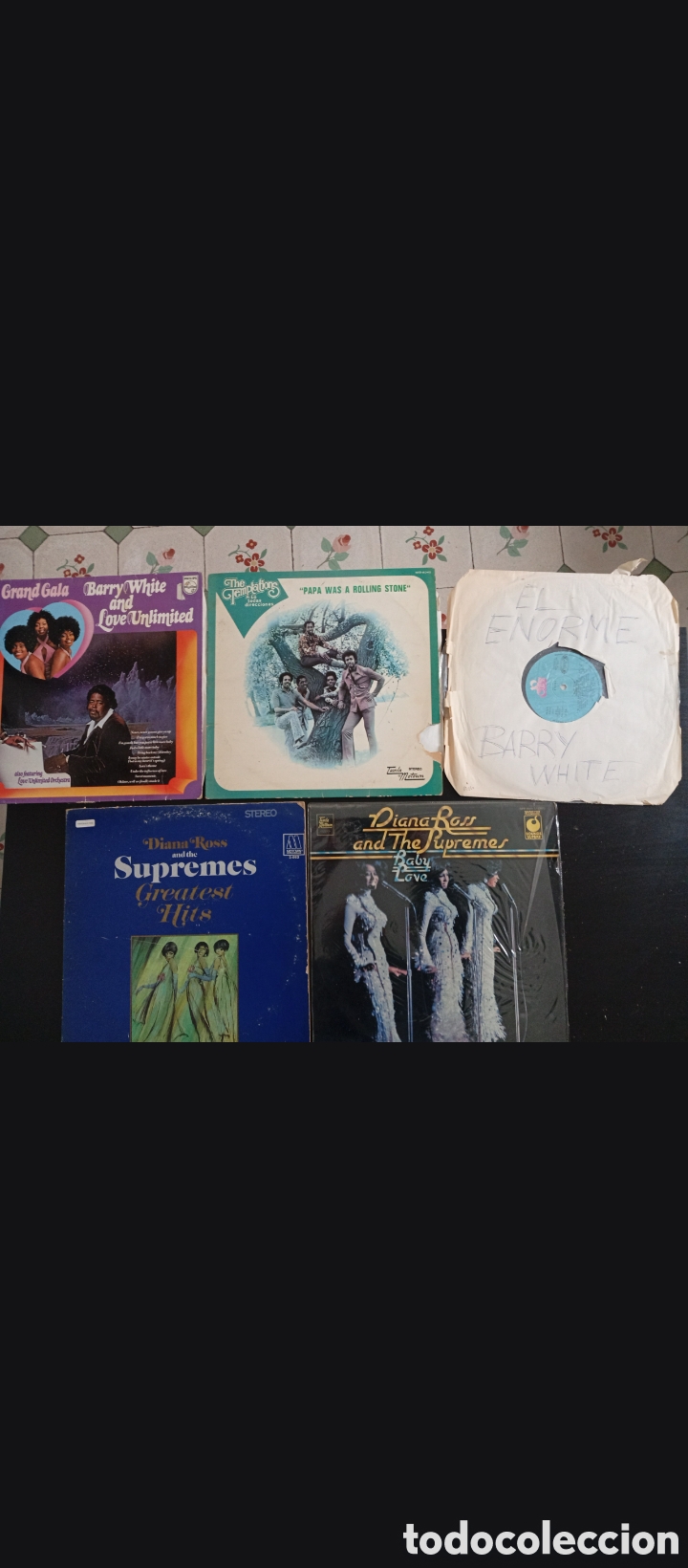 Discos de vinilo: SUPREMES y BARRY WHITE - Foto 1