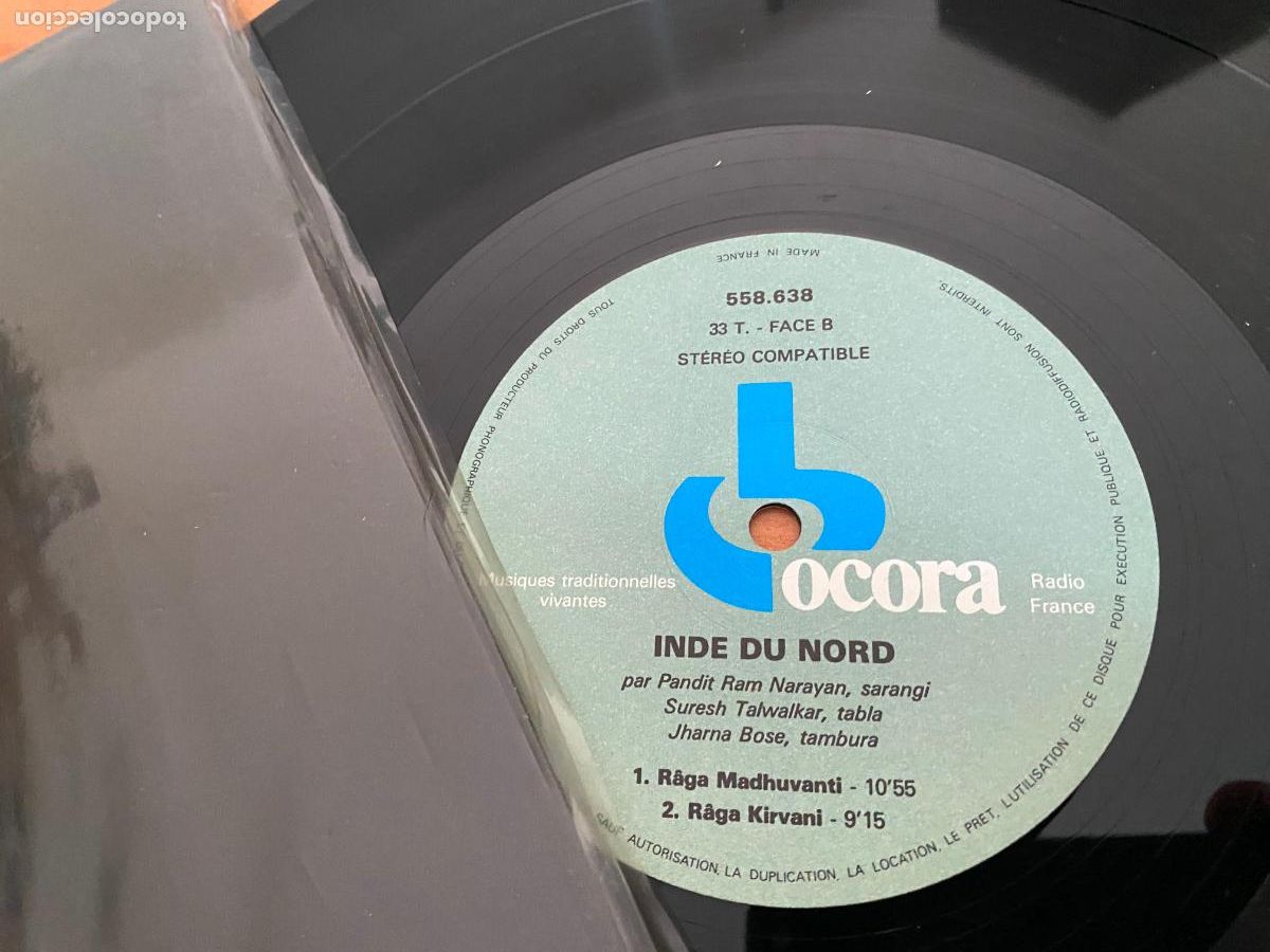 Discos de vinilo: Pandit Ram Narayan (Inde Du Nord) LP (B-52) - Foto 2
