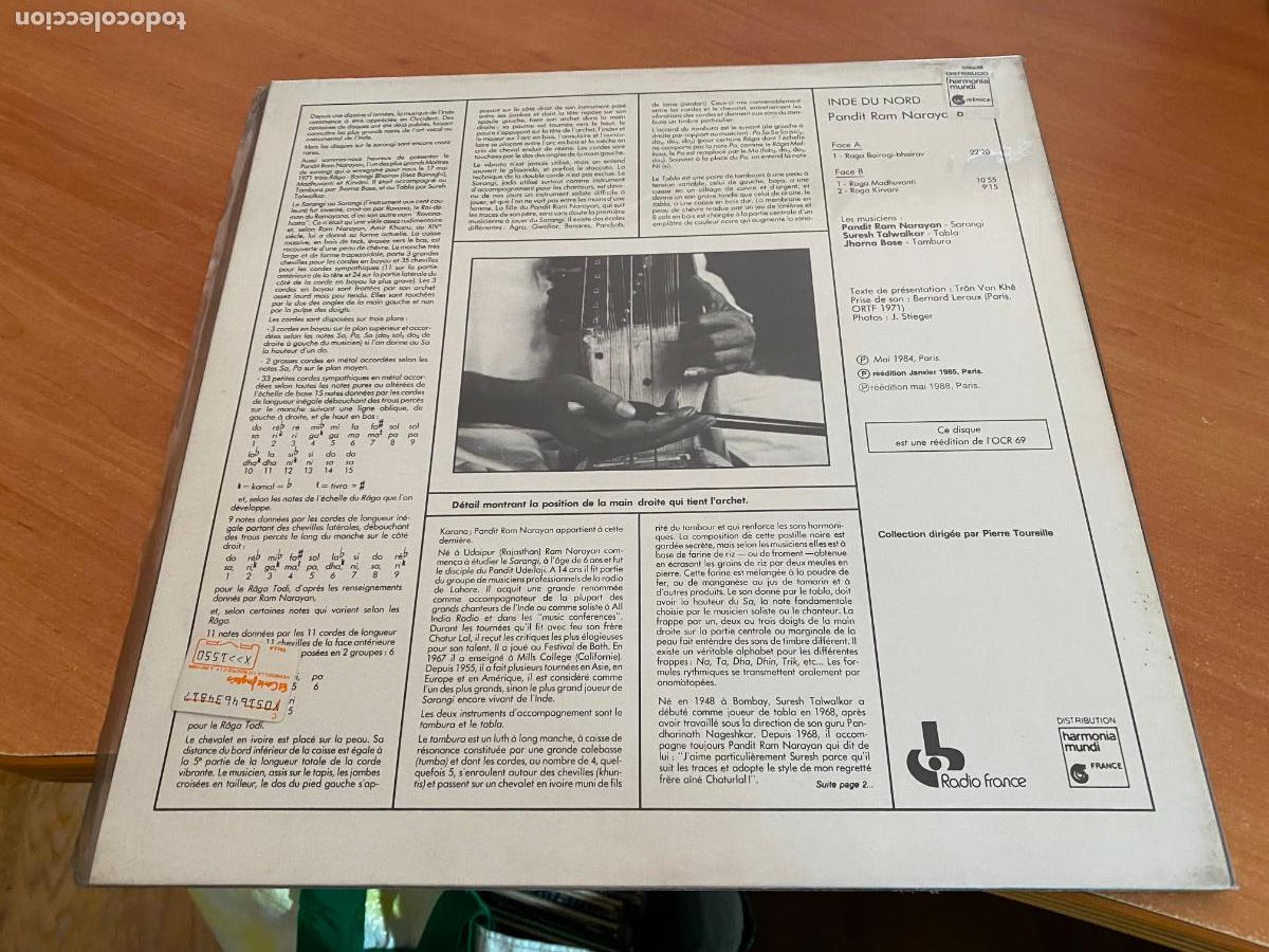 Discos de vinilo: Pandit Ram Narayan (Inde Du Nord) LP (B-52) - Foto 3