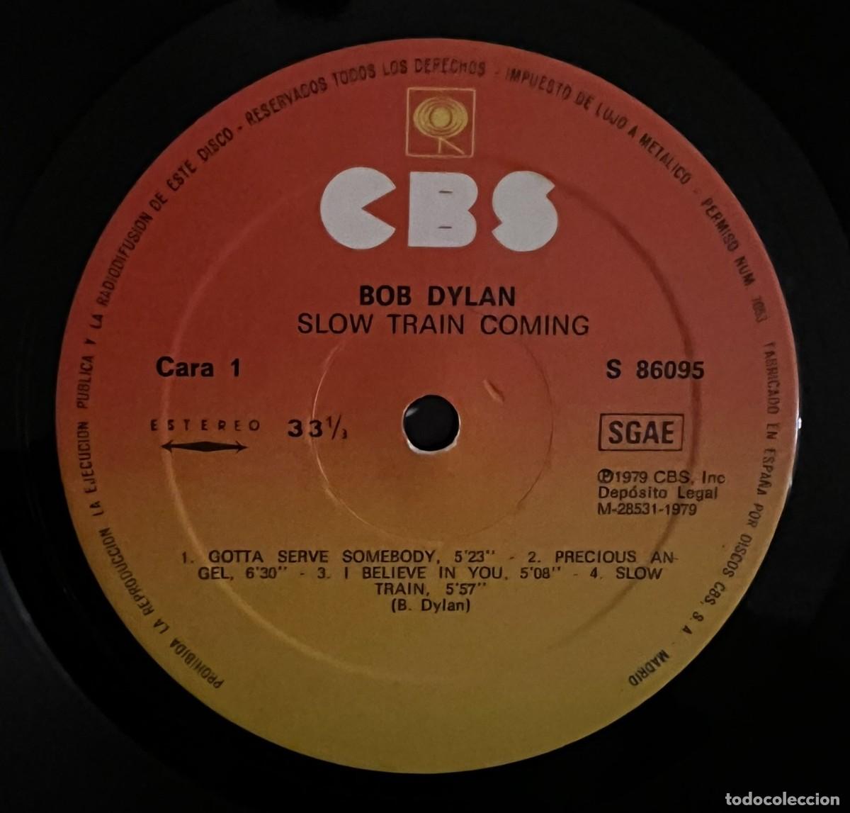 Discos de vinilo: Vinilo LP BOB DYLAN &rdquo;Slow Train Coming&rdquo; CBS 1979 - Foto 7