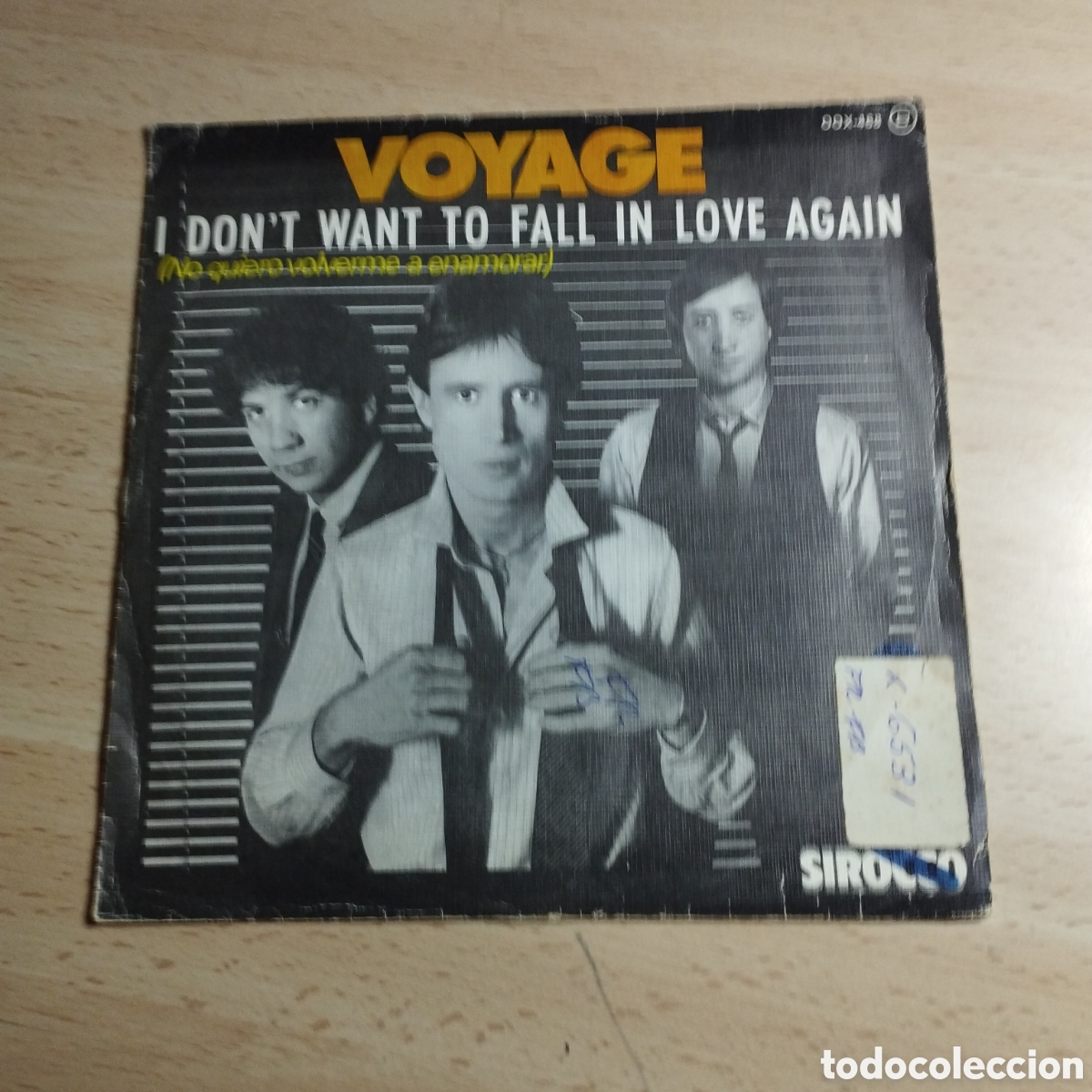 Discos de vinilo: Single 7&rdquo; Promocional. Voyage 1980 I don't want to fall in love again