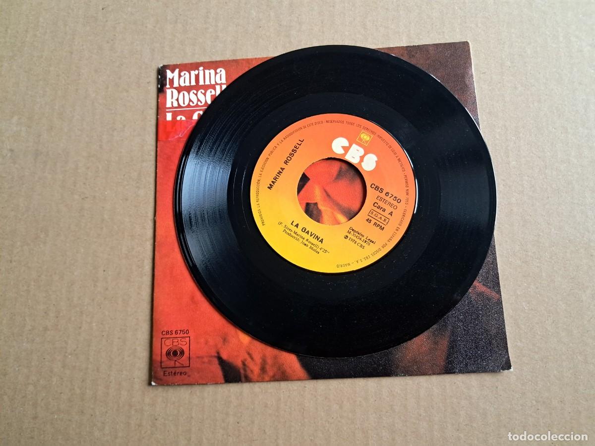 Discos de vinilo: MARINA ROSSELL - LA GAVINA SINGLE 1978 - Foto 2
