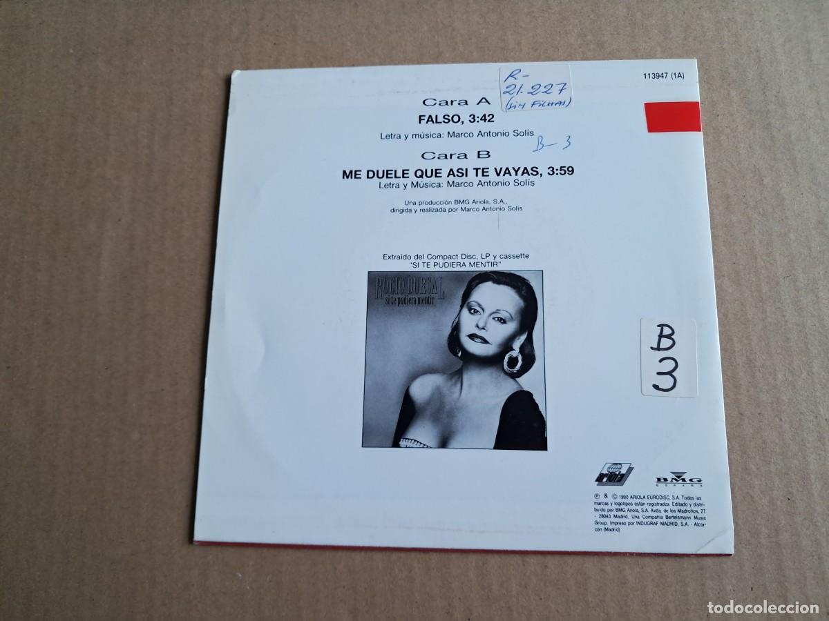 Discos de vinilo: ROCIO DURCAL - FALSO SINGLE 1990 - Foto 3