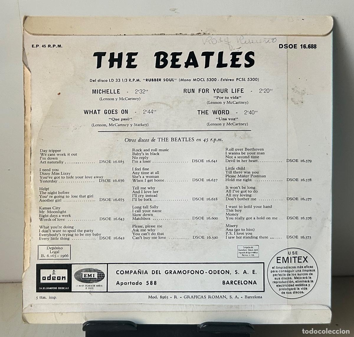 Discos de vinilo: MICHELLE + 3. EP. The Beatles - Foto 2