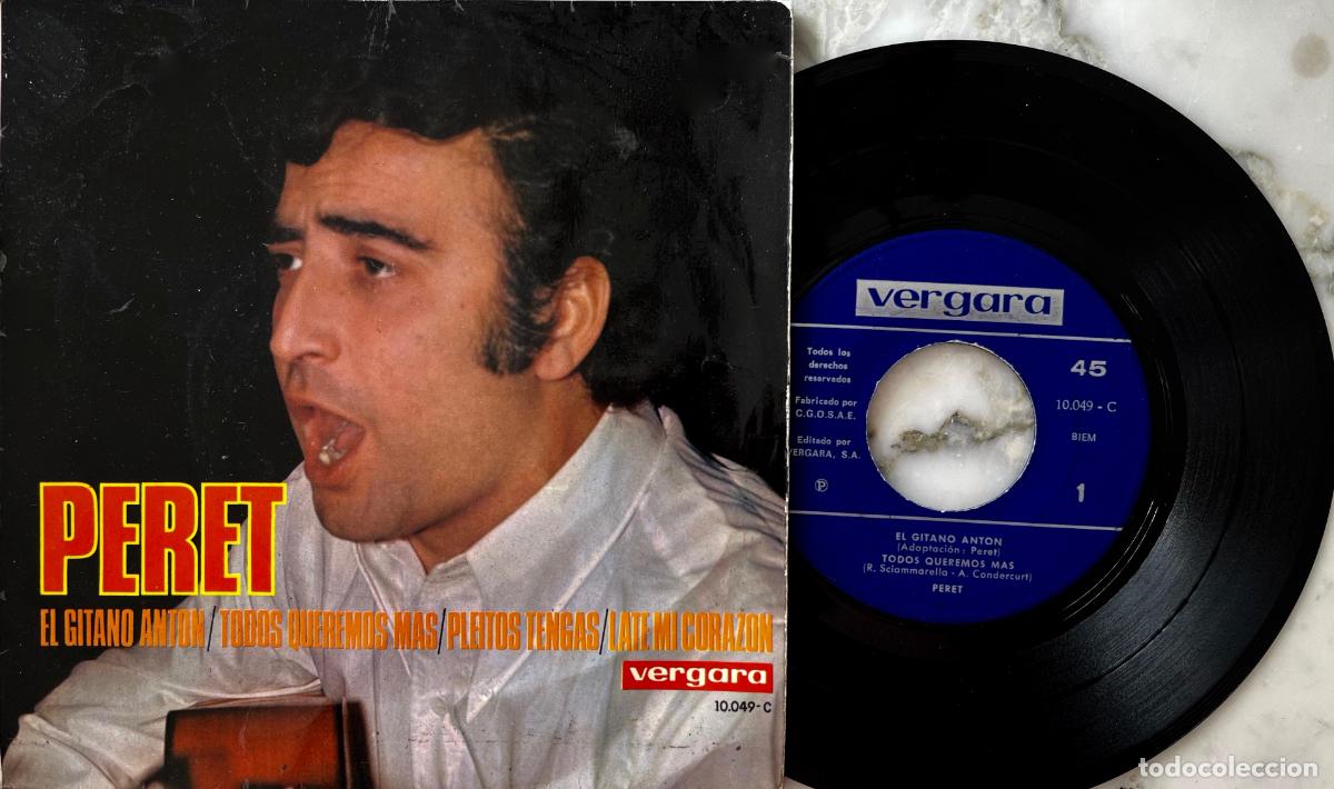 Discos de vinilo: PERETM EL GITANO ANT&Oacute;N + 3 TEMAS. EP ORIGINAL ESPA&Ntilde;A 1968 - Foto 1