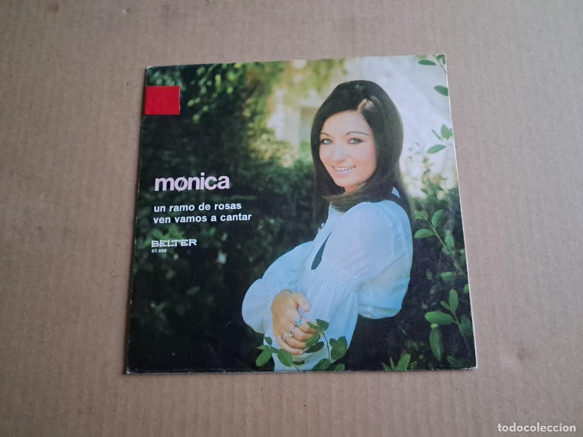 Discos de vinilo: MONICA - UN RAMO DE ROSAS SINGLE 1970 - Foto 1