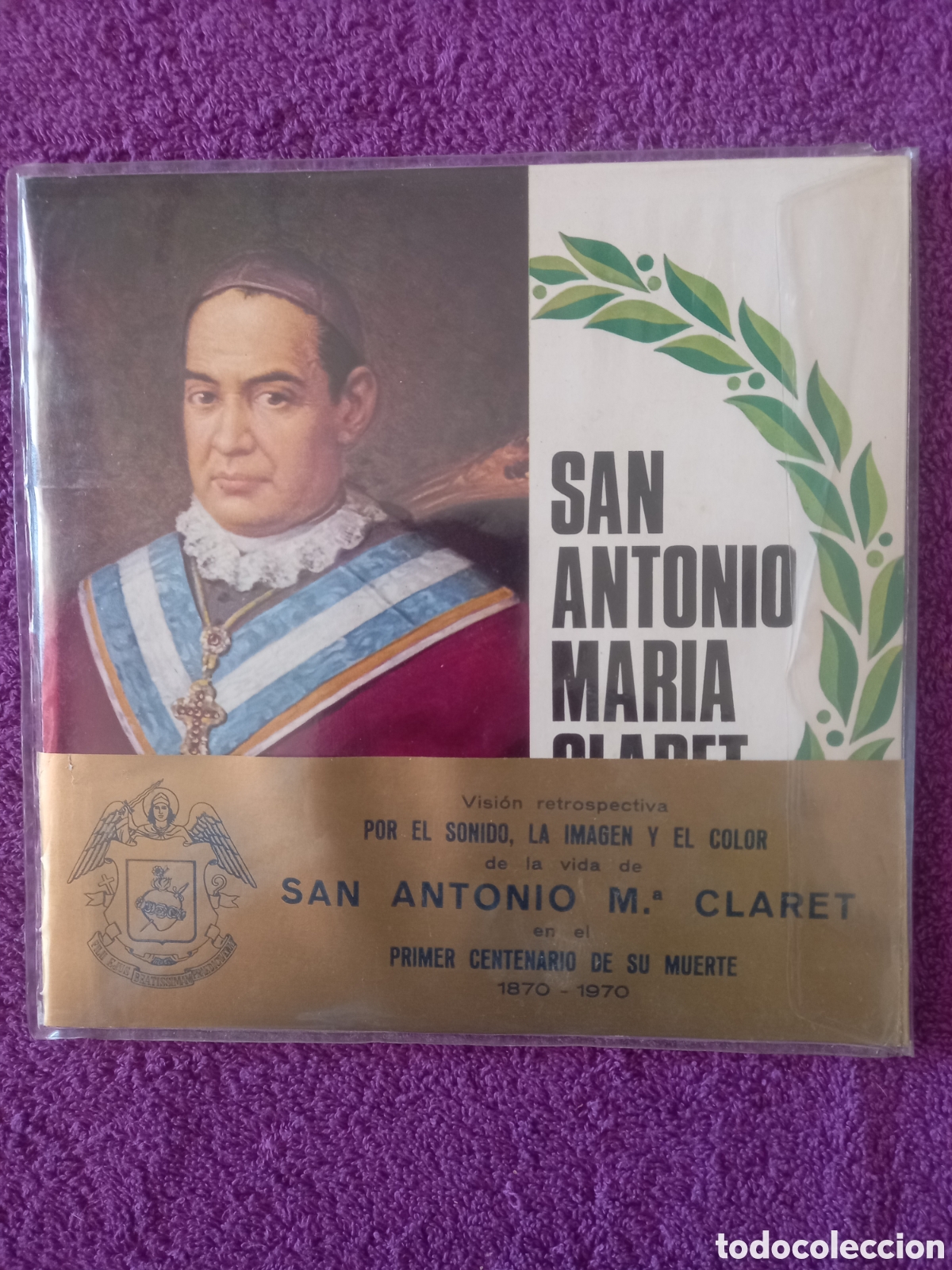 Discos de vinilo: San Antonio Maria Claret. Disco y libro. - Foto 1