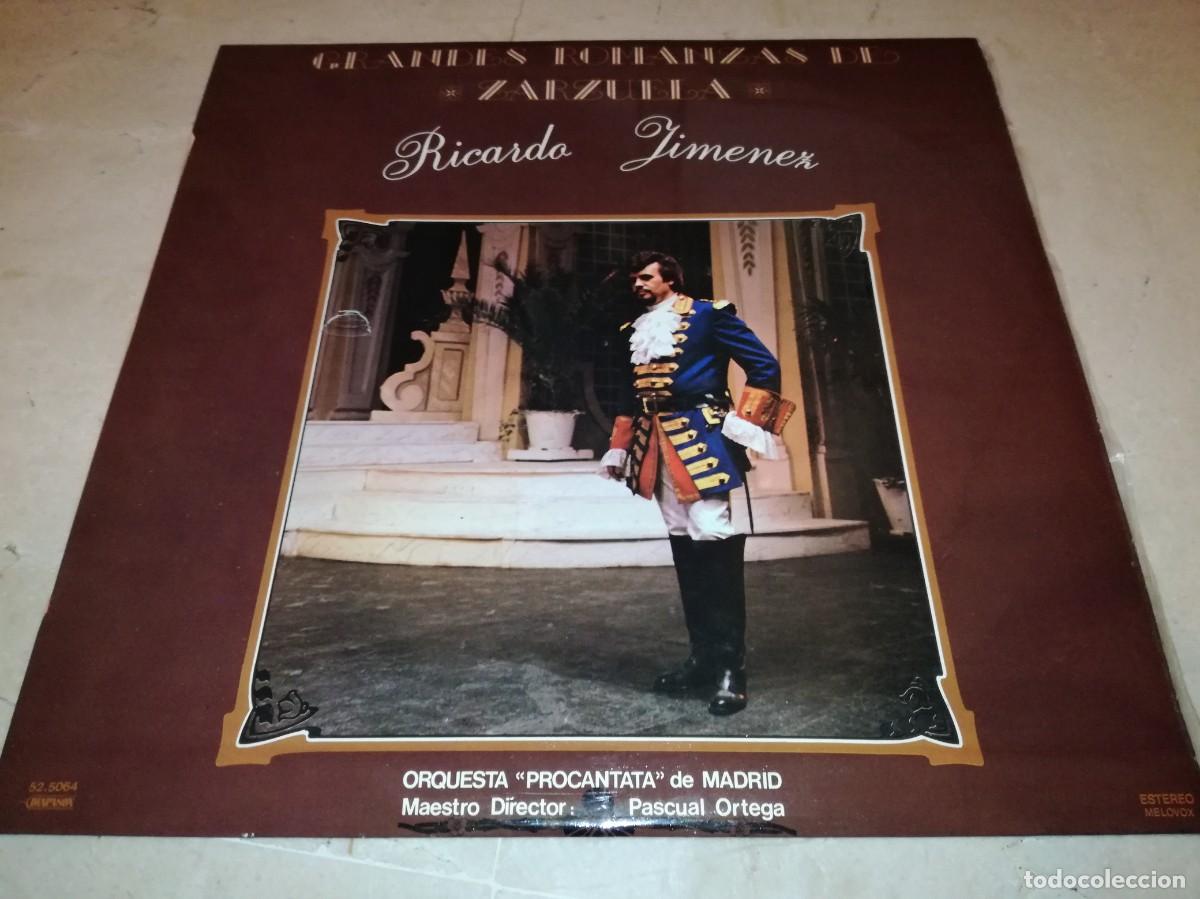 Dischi in vinile: RICARDO JIMENEZ-GRANDES ROMANZAS DE ZARZUELA-ORIGINAL 1981