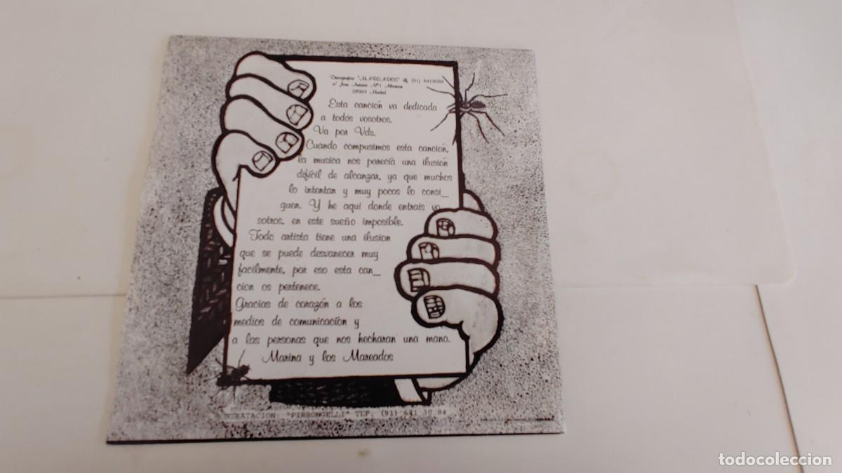 Discos de vinilo: MARINA Y LOS MAREADOS-SINGLE POMPAS DE JABON - Foto 2