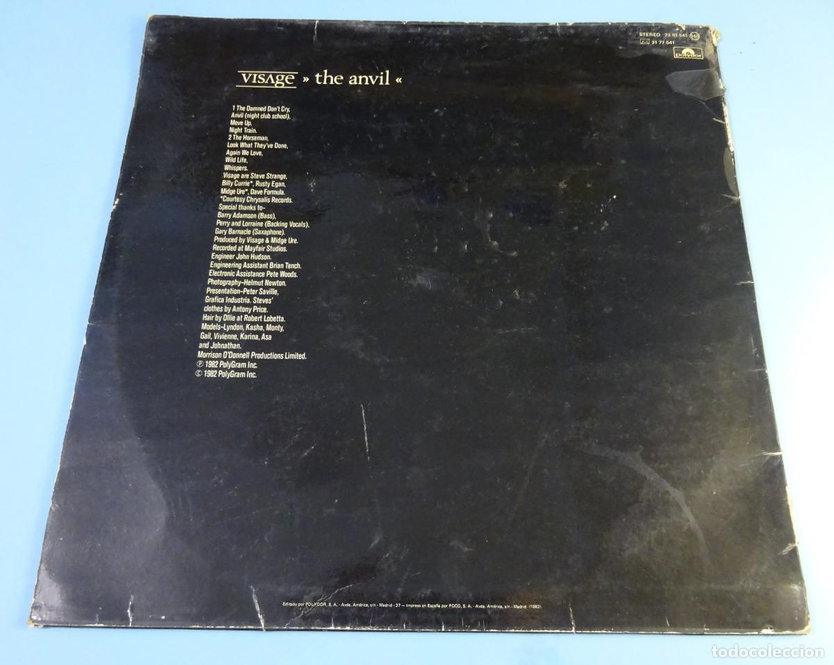 Discos de vinilo: VISAGE. THE ANVIL. LP POLYDOR 1982 - Foto 2