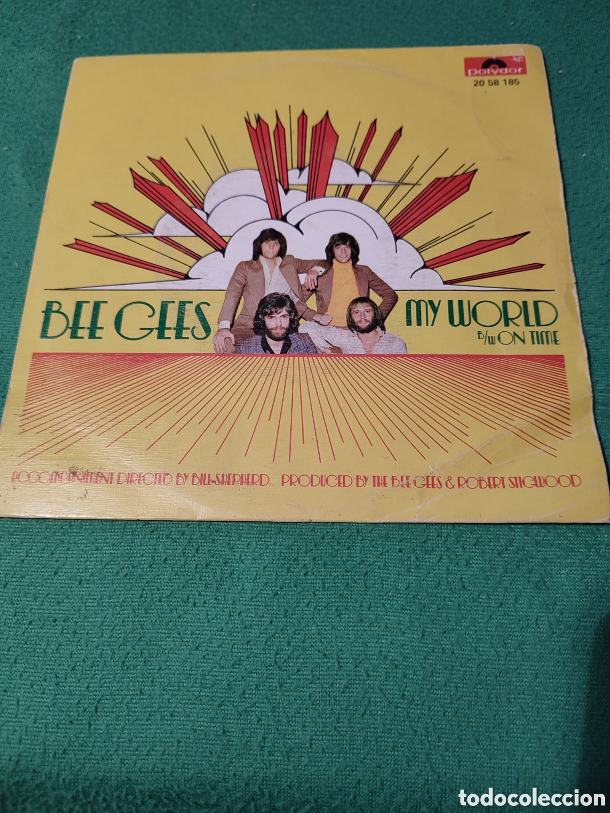 Discos de vinilo: Bee Gees - My world single 1972 - Foto 1