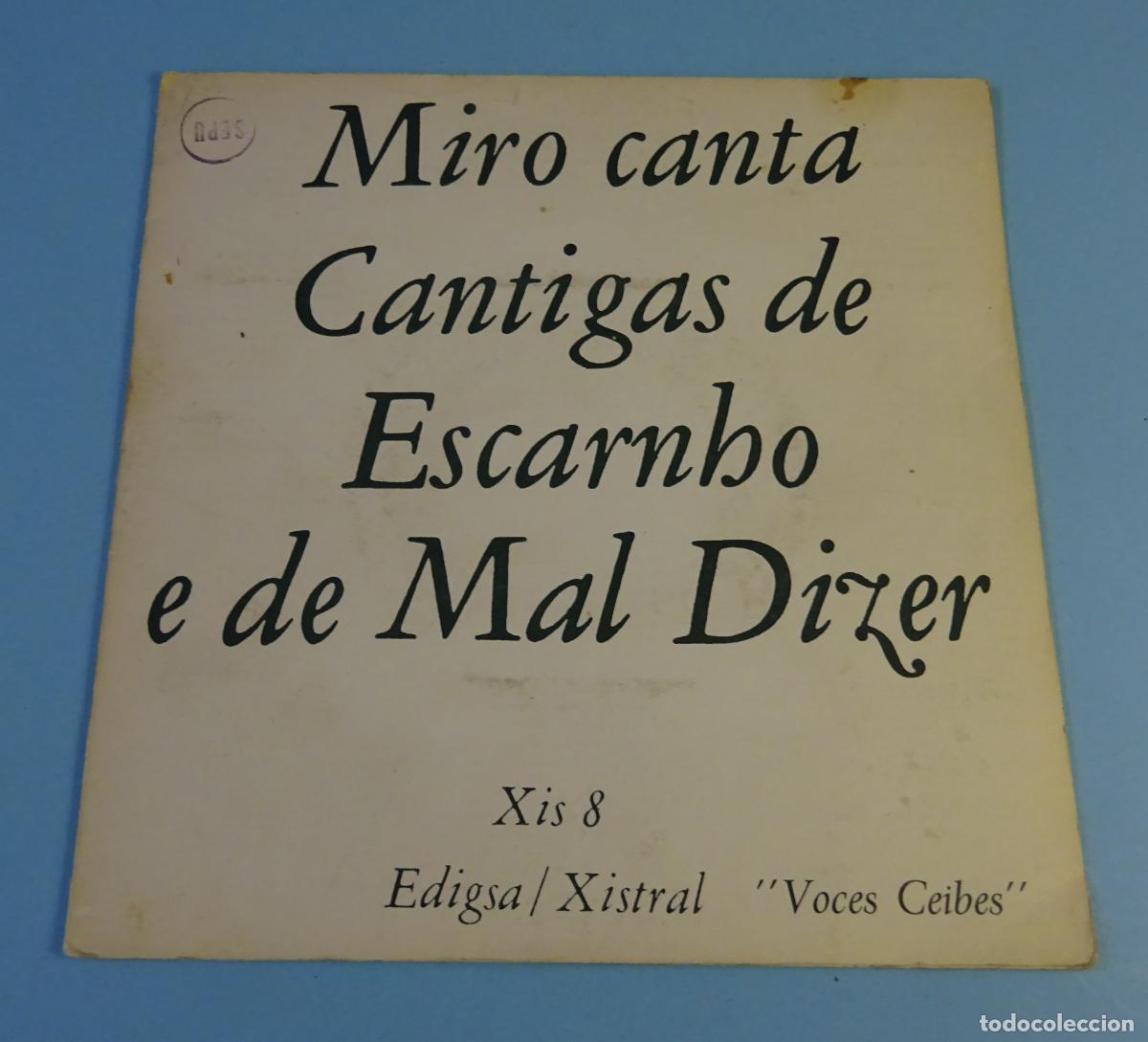Discos de vinilo: MIRO CANTA CANTIGAS DE ESCARNBO E DE MAL DIZER. EP EDIGSA 1969 - Foto 1