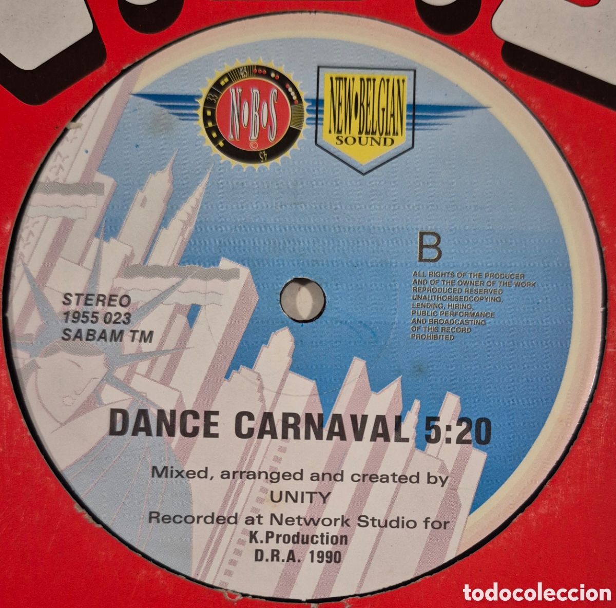 Discos de vinilo: MAXI - UNITY - DANCE CARNAVAL - 1990 B&Eacute;LGICA - Foto 4