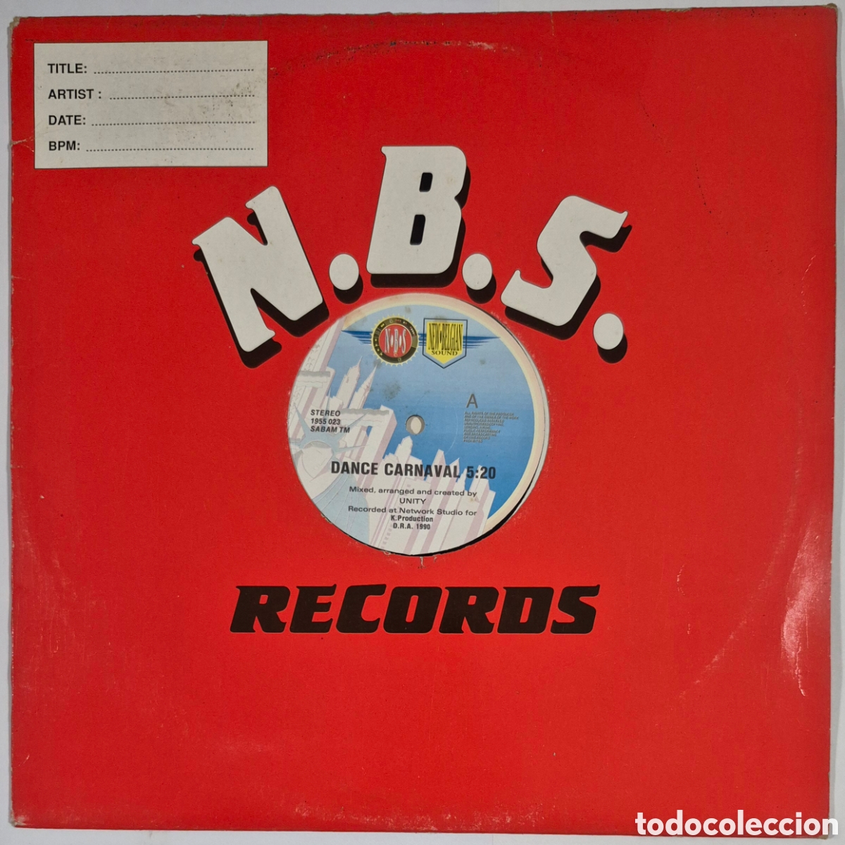 Discos de vinilo: MAXI - UNITY - DANCE CARNAVAL - 1990 B&Eacute;LGICA - Foto 1