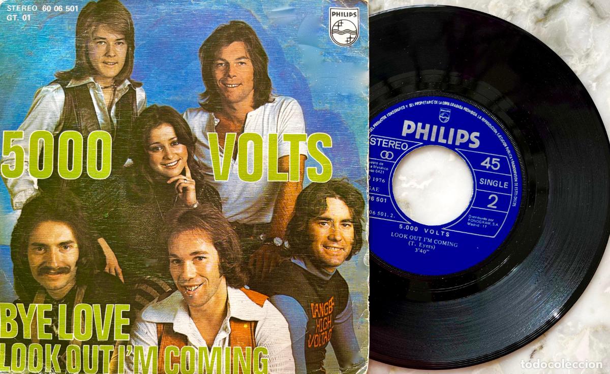 Discos de vinilo: 5000 VOLTS. BYE LOVE. SINGLE ORIGINAL ESPA&Ntilde;A - Foto 1