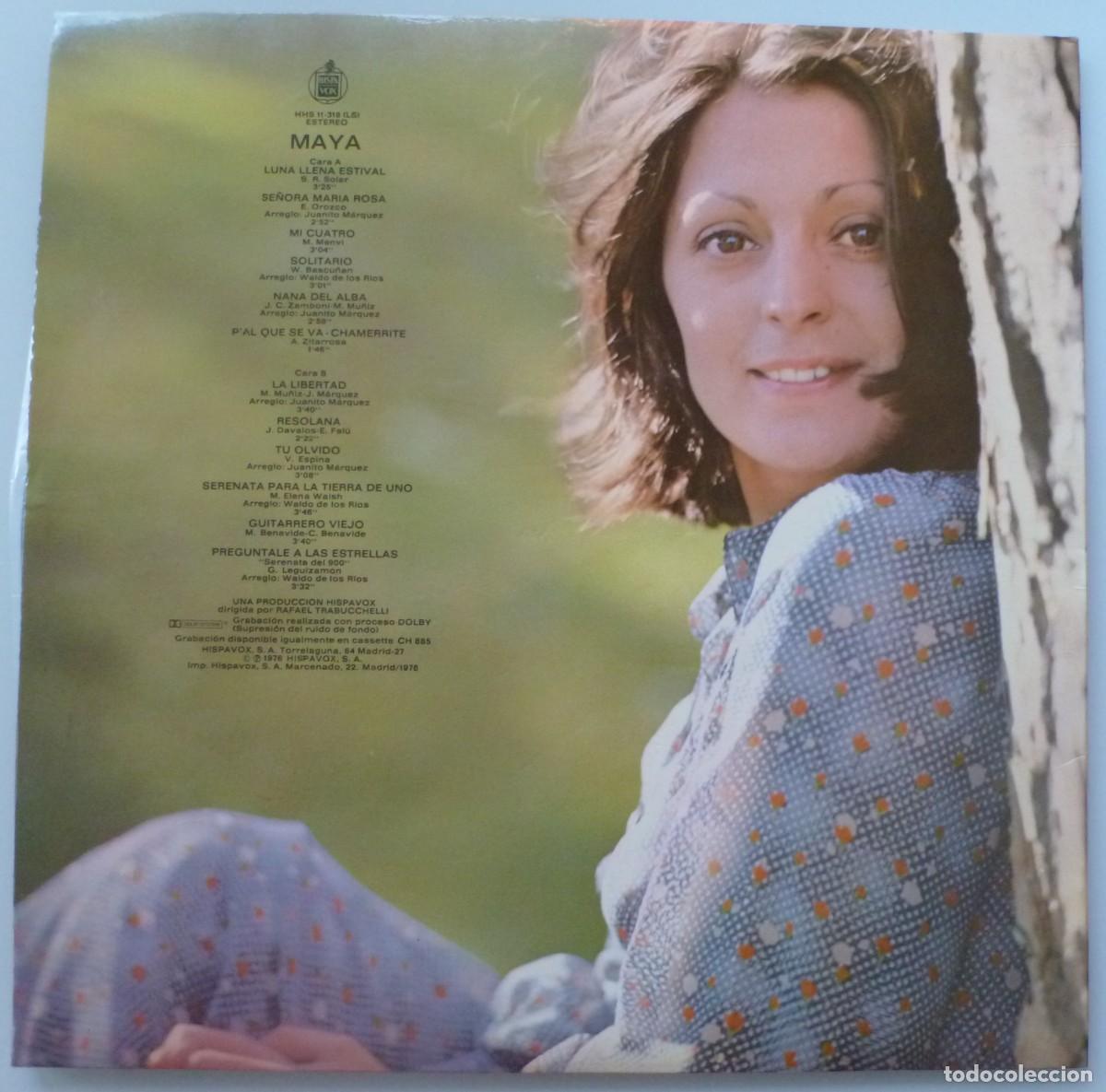Discos de vinilo: MAYA - MAYA (LP HISPAVOX 1976) - Foto 2