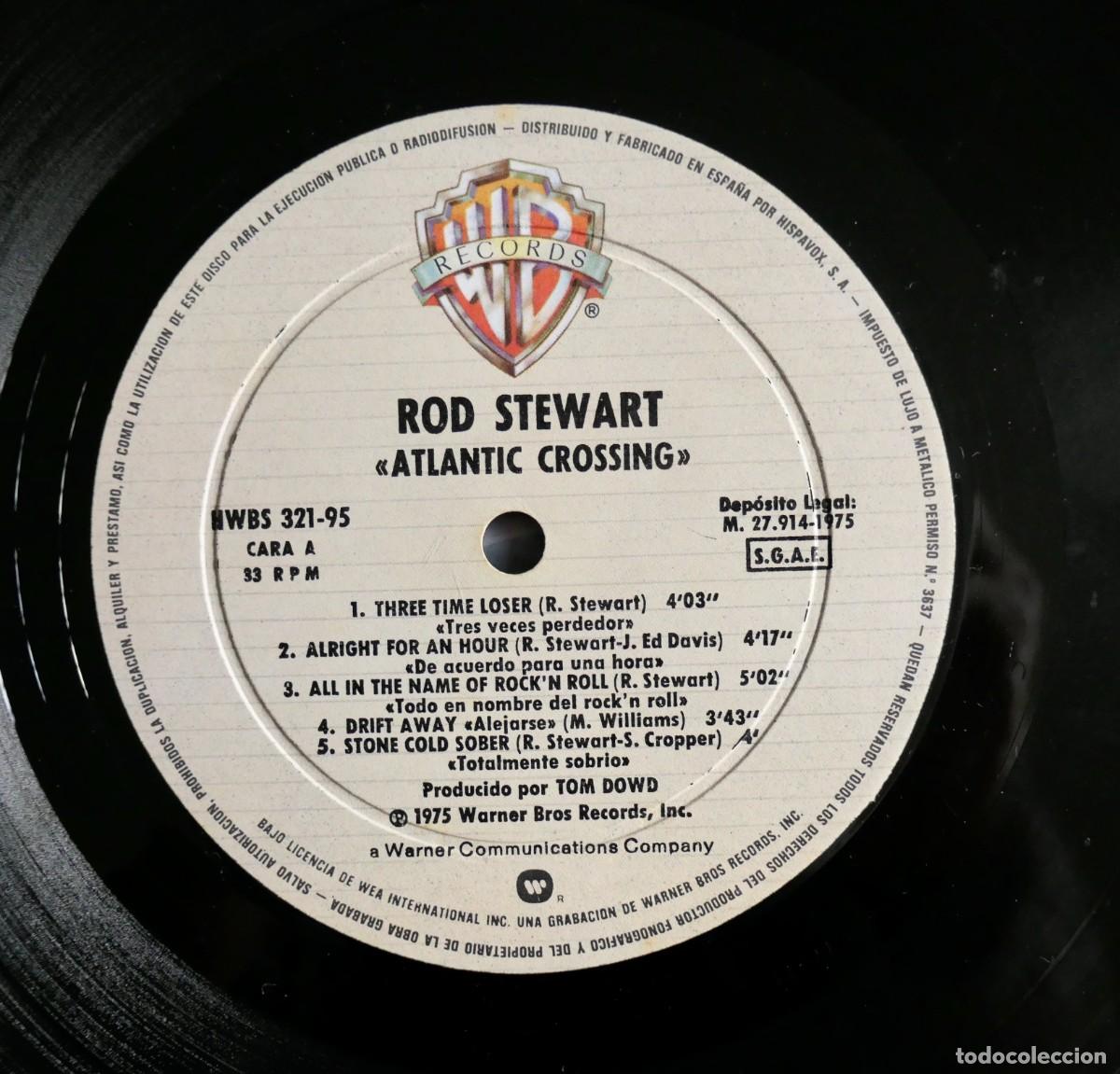 Discos de vinilo: ROD STEWART - ATLANTIC CROSSING - 1975 - Foto 6
