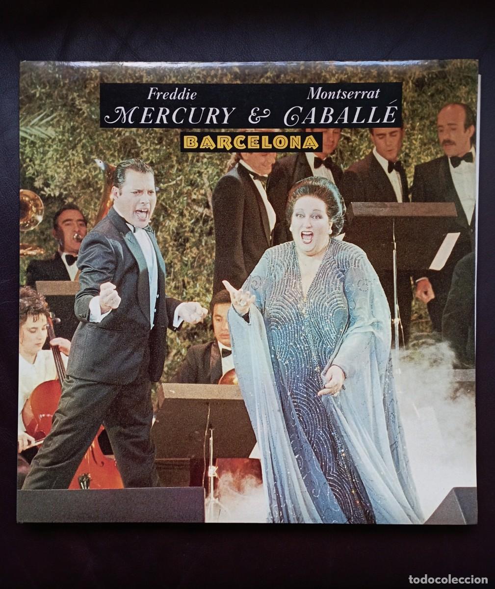 Discos de vinilo: BARCELONA. Single 12&rdquo;. Freddie Mercury & Caball&eacute; - Foto 1