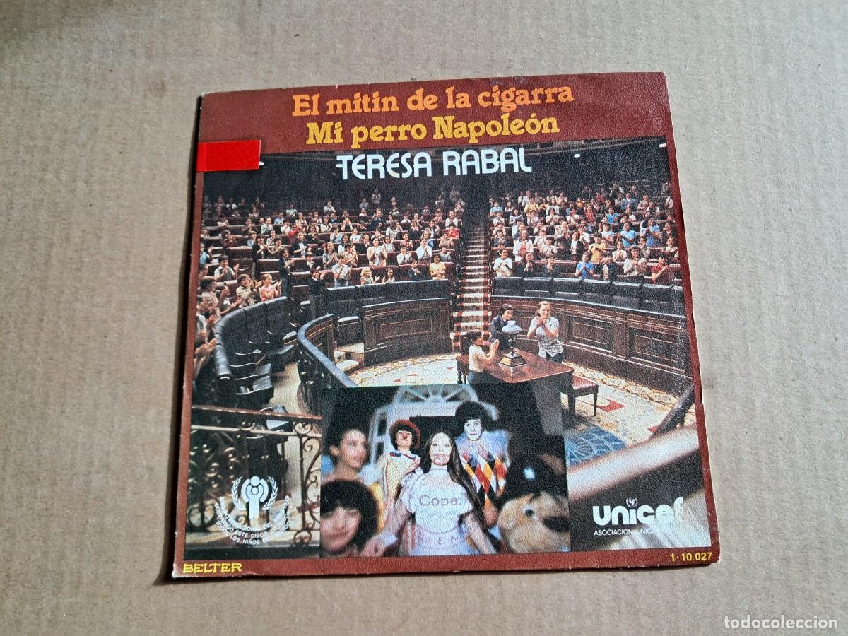 Discos de vinilo: TERESA RABAL - EL MITIN DE LA CIGARRA SINGLE 1979 - Foto 1