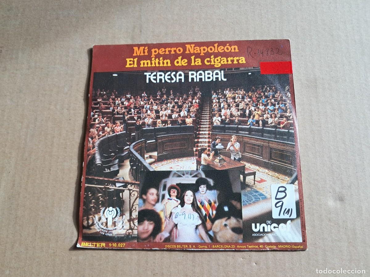Discos de vinilo: TERESA RABAL - EL MITIN DE LA CIGARRA SINGLE 1979 - Foto 3