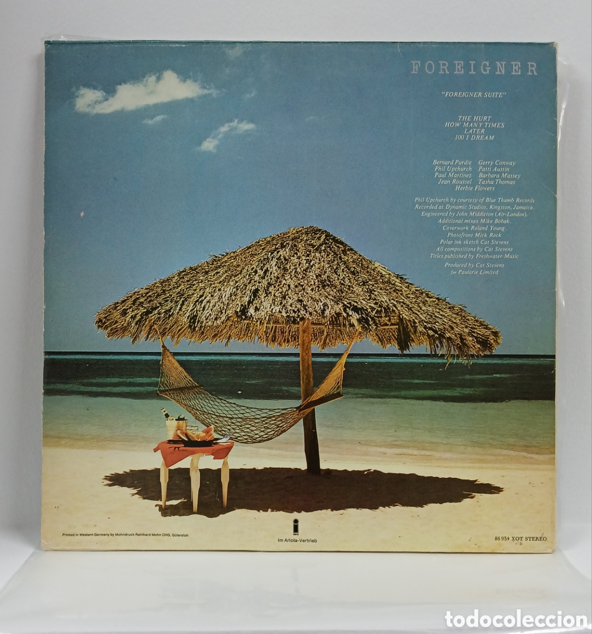 Discos de vinilo: CAT STEVENS &rdquo;FOREIGNER&rdquo; LP. REED. GERMANY . 1974 - Foto 2