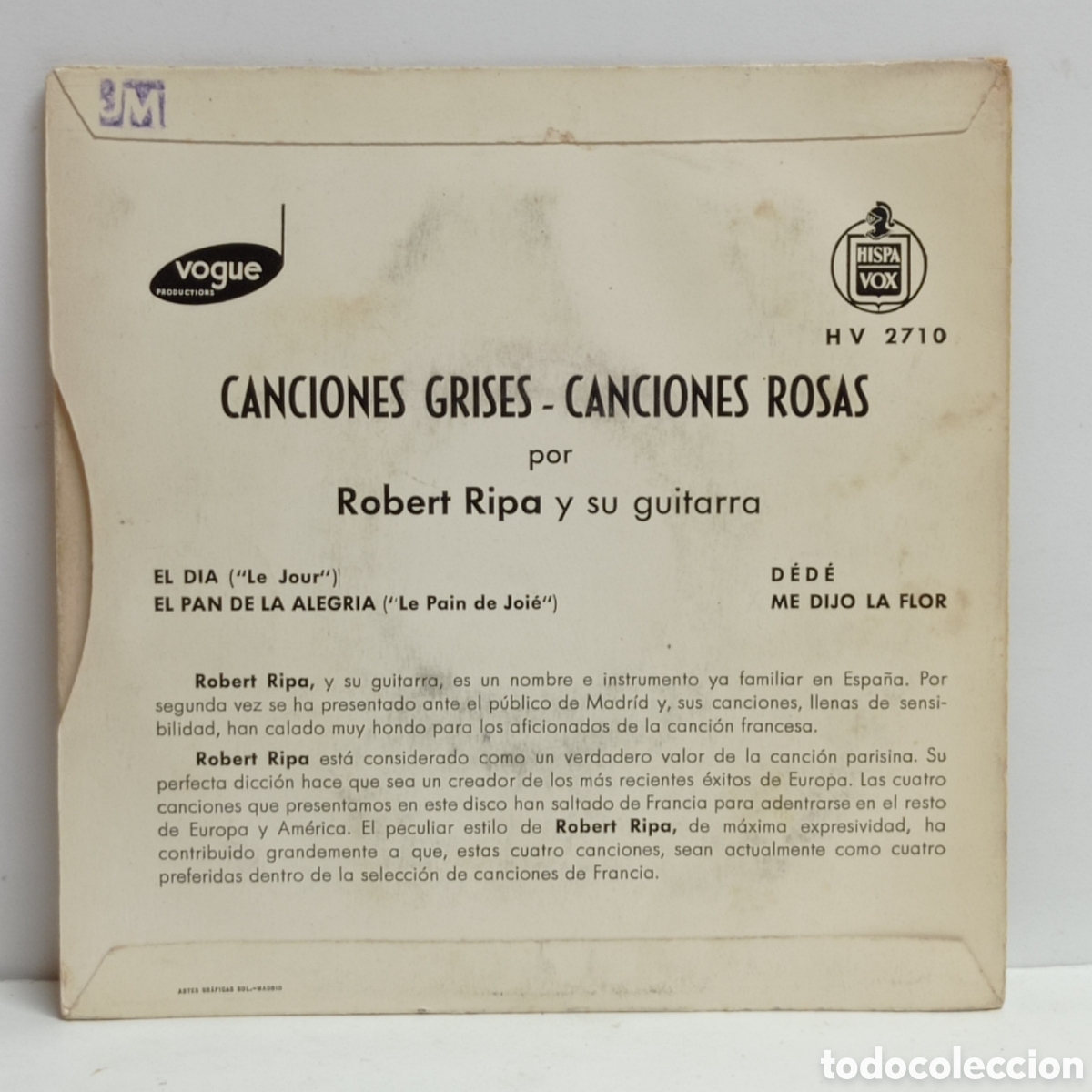 Discos de vinilo: ROBERT RIPA, EL DUA (VOGUE) - Foto 2