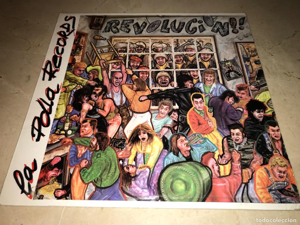 Discos de vinilo: PORTADA DE LA POLLA RECORDS-REVOLUCI&Oacute;N!! - Foto 1